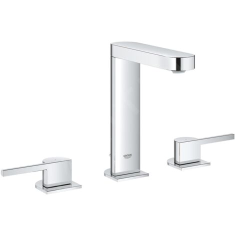 GROHE Plus Mélangeur lavabo 3 trous, saillie 128mm, vidage à (1/4)