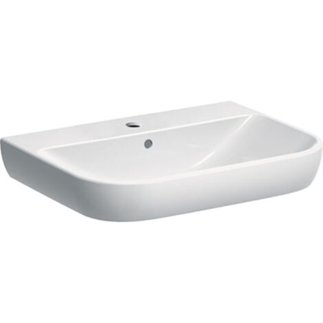 Geberit Smyle lavabo 500230, 65x48cm, avec trou pour robinetterie (1/2)