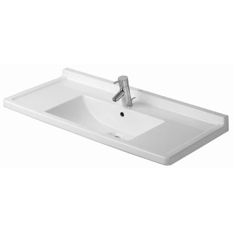 Duravit Meuble lavabo Starck 3 105cm, 1 trou pour robinet, (1/4)