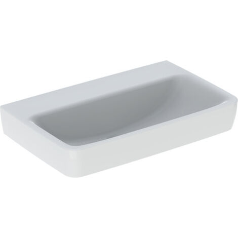 Geberit Renova Compact lavabo, 650x370mm, sans trou pour robinet,