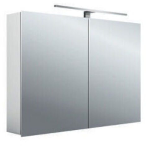 emco mee armoire à glace lumineuse LED, aluminium, 2 portes, (1/4)