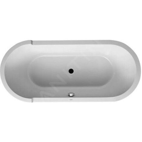 Baignoire en pose libre Starck Oval de Duravit, 2 pentes de dos, (1/5)