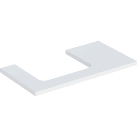 Geberit ONE Plaque de lavabo, découpe à gauche, pour lavabo à (1/2)