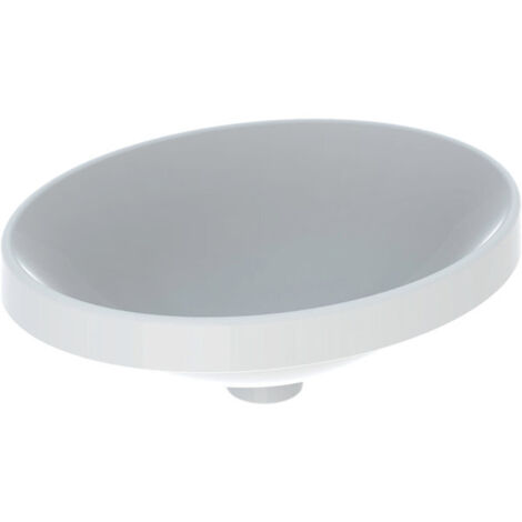 Geberit VariForm lavabo encastré ovale, 500x400mm, sans trou pour (1/3)