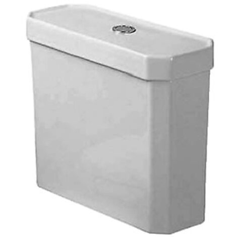 Duravit – Réservoir de chasse d'eau céramique sanitaire – Raccordement gauche/droite 3/8' – Double débit 6/3 litres – Dimensions 430x175mm