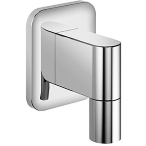 Sortie Murale Carrée En Laiton Avec Support Conique Orientable Noir Mat Black White Bossini C550000073 85165181