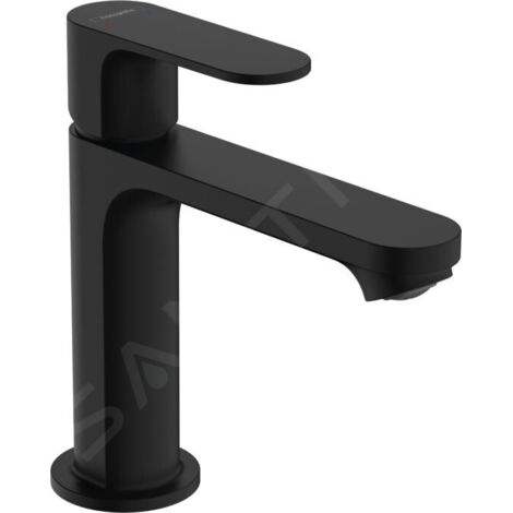 Hansgrohe – Mitigeur de lavabo noir mat avec vidage – Technologie EcoSmart 5 l/min – Longueur bec 133 mm – Hauteur 198 mm – 72517670 (1/5)
