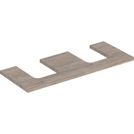 Plaque de lavabo Geberit ONE, découpe double, pour lavabo à poser (1/2)