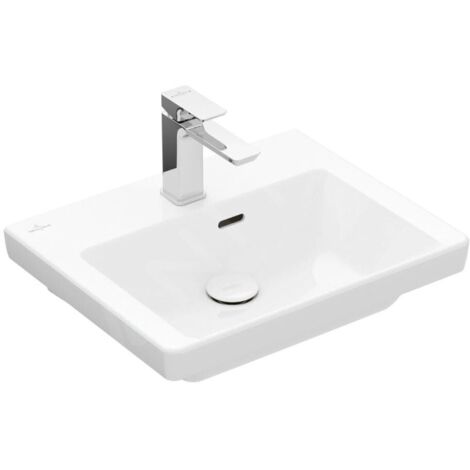 Villeroy & Boch Subway 3.0 lave-mains, 1 trou pour robinet, avec (1/4)