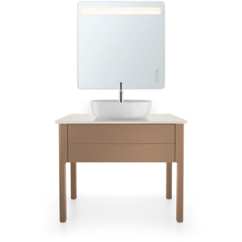 Console en pierre de quartz Duravit Luv LU9469, largeur 988mm,