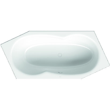 BetteMetric, baignoire 206x90x45x45cm, pied à droite, trop-plein (1/4)