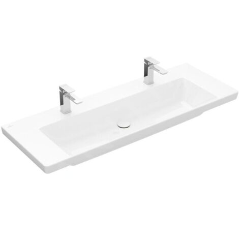 Subway 3.0 de Villeroy & Boch, lavabo à poser, 2 trous pour (1/4)