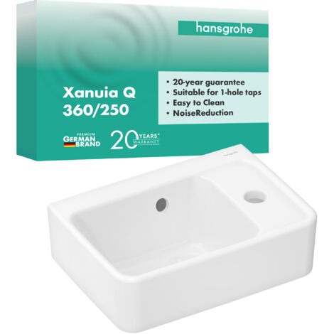 hansgrohe Xanuia Q lave-mains, 1 trou de robinetterie, avec
