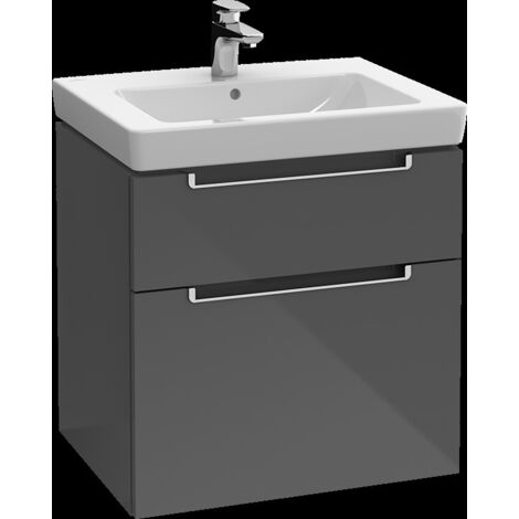 Villeroy & Boch Subway 2.0 meuble sous lavabo, 2 tiroirs, lavabo (1/4)