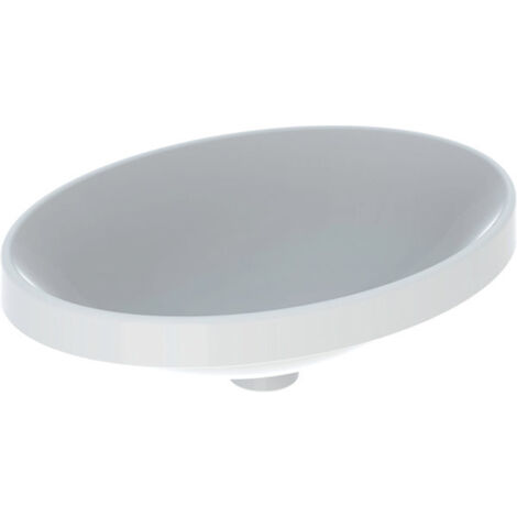 Geberit VariForm lavabo encastré ovale, 550x400mm, sans trou pour