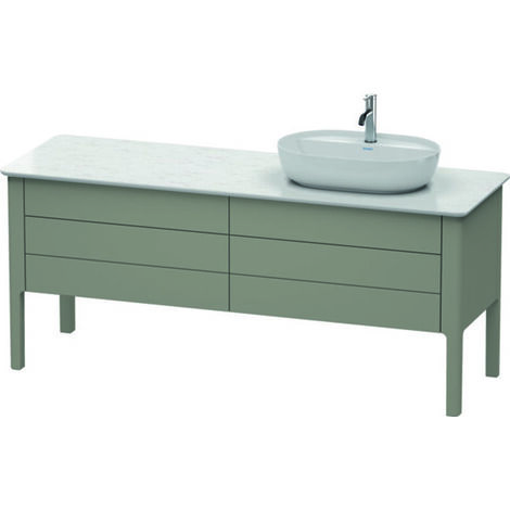 Meuble sous-lavabo Luv Duravit à poser, 1733 x 570 mm, 2 tiroirs, (1/2)