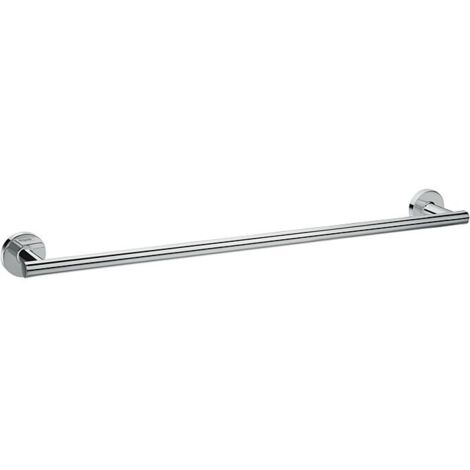 Hansgrohe – Porte-serviettes de bain mural en laiton chromé – Longueur 644 mm – Fixation invisible – Distance de perçage 600 mm (1/5)