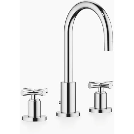 Dornbracht TARA, mélangeur lavabo 3 trous, avec vidage