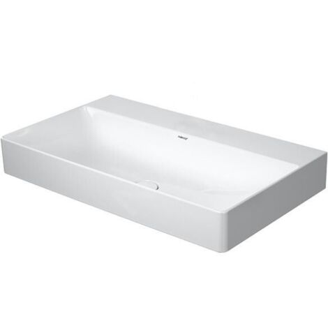 Duravit DuraSquare lavabo, 80x47cm, sans trou pour robinet, sans (1/3)