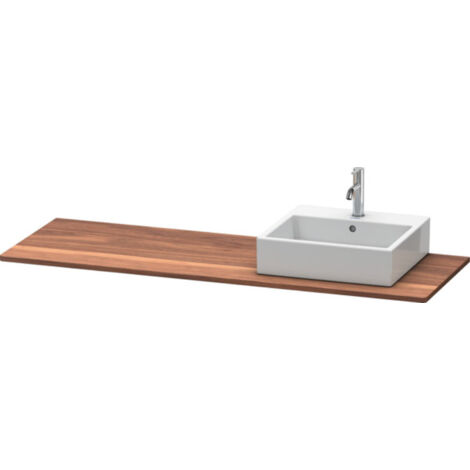 Console en bois massif Duravit XSquare, 1 découpe à droite, (1/3)