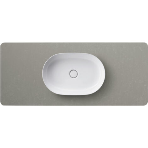 Console en pierre de quartz Duravit Luv LU9466, largeur 1388mm,