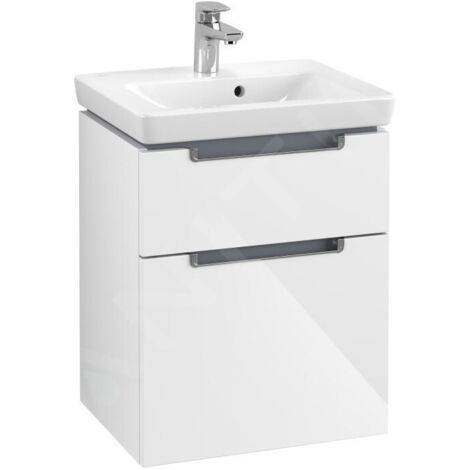 Villeroy & Boch Subway 2.0 meuble sous lavabo, 2 tiroirs, lavabo (1/4)