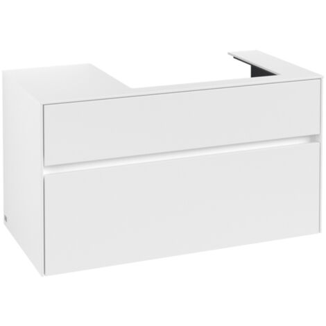 Villeroy & Boch Collaro Meuble sous-lavabo, 2 tiroirs, lavabo à (1/2)