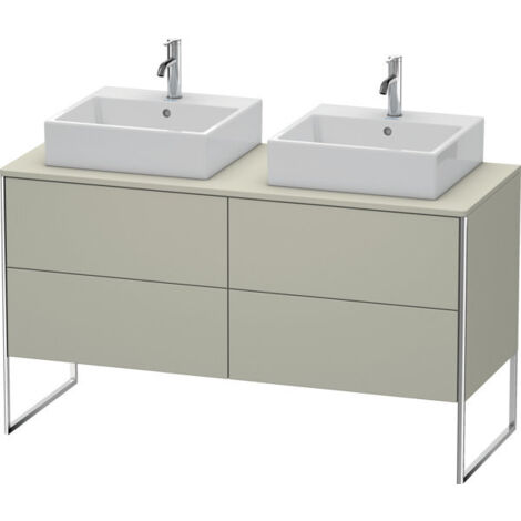 Duravit XSquare Meuble sous-vasque sur console au sol, pour deux (1/2)