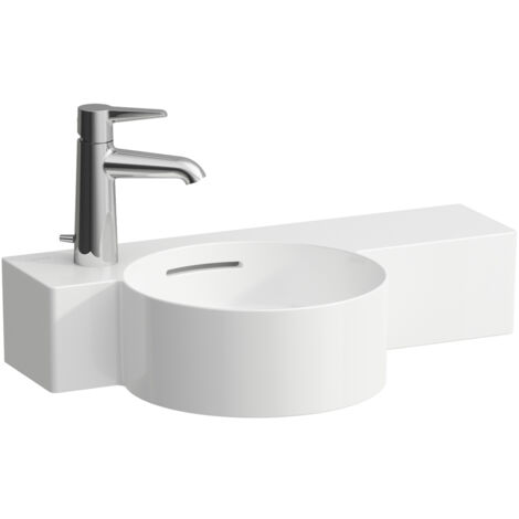LAUFEN VAL Lave-mains, 1 trou de robinetterie à gauche, avec