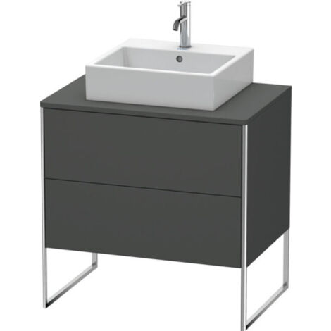 DURAVIT XS492004949 Meuble sous-lave-mains XSquare, 2 tiroirs, fixation au sol (1/2)