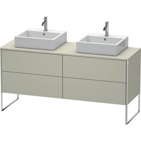 Duravit XSquare Meuble sous-vasque sur console au sol, pour deux (1/2)