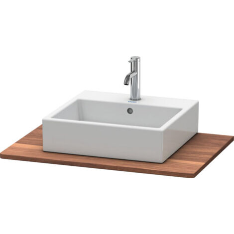 Console en bois massif Duravit XSquare, 1 découpe, 800x20x550mm, (1/2)
