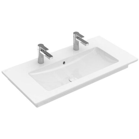 Villeroy & Boch Venticello lavabo armoire, 2 trous pour robinet, (1/4)