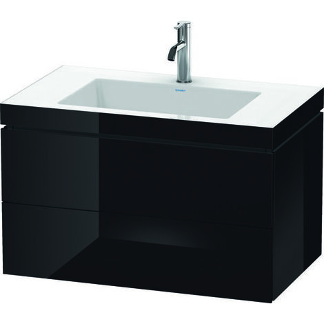 Duravit L-Cube c-bonded Ensemble suspendu, 2 tiroirs, sans (1/3)
