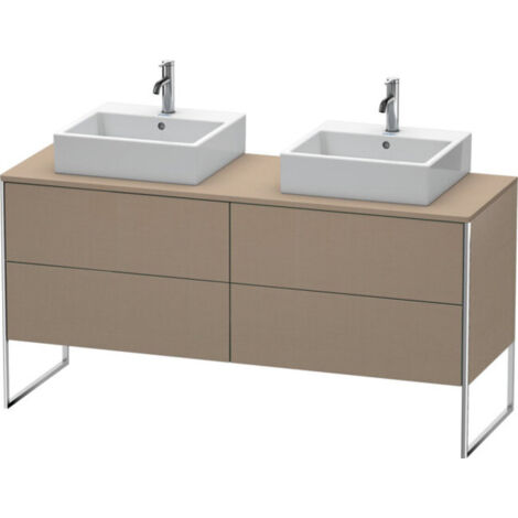 Duravit XSquare Meuble sous-vasque sur console au sol, pour deux (1/2)