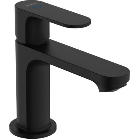 Hansgrohe – Robinet de lavabo noir mat – Mitigeur à levier – Hauteur 173 mm – Longueur bec 121 mm – Débit EcoSmart 5 l/min – 72503670 (1/10)