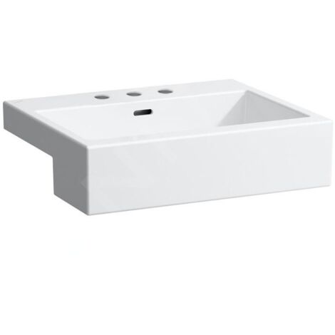 LAUFEN Living City lavabo semi-encastré, avec trop-plein, 3 trous (1/3)