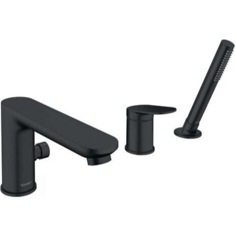 Wave Duravit, robinetterie de baignoire 3 trous, saillie 200 mm,