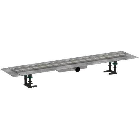 Hansgrohe RainDrain Compact - Caniveau de douche 90 cm, avec grille, acier inoxydable brossé 56168800