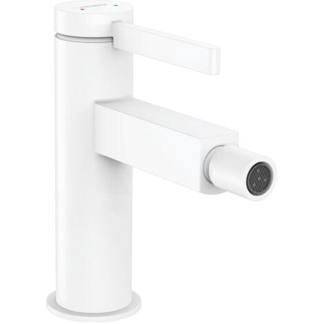 HANSGROHE Mitigeur de bidet, bonde Push-Open blanc mat Finoris (1/4)
