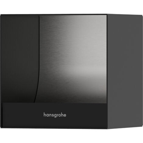 Hansgrohe XtraStoris Original - Porte-papier toilette encastré, noir mat 56065670