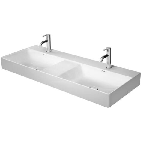 Duravit DuraSquare lavabo double, 120x47cm, 2 trous pour robinet, (1/4)