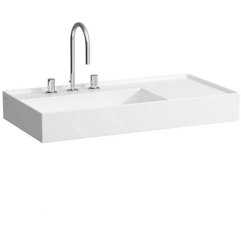 LAUFEN Kartell lavabo, 3 trous pour robinets, sans trop-plein, (1/5)