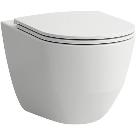 WC suspendu à fond creux PRO COMFORT 360x560 mm surélevé blanc, sans rebord LAUFEN (1/4)