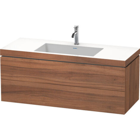 Duravit L-Cube c-bonded Ensemble suspendu, 2 tiroirs, sans (1/3)