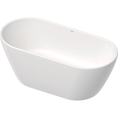 Baignoire en pose libre Duravit D-Neo, avec trop-plein, ovale,