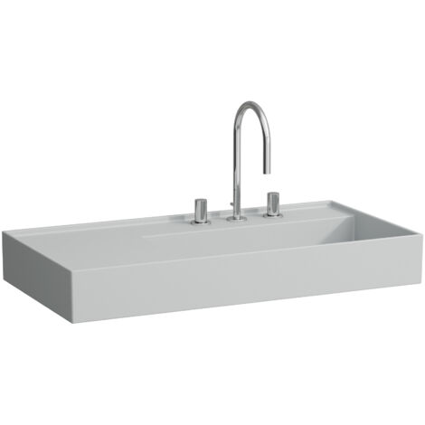 LAUFEN Kartell lavabo, encastré, tablette à gauche, 3 trous pour (1/5)