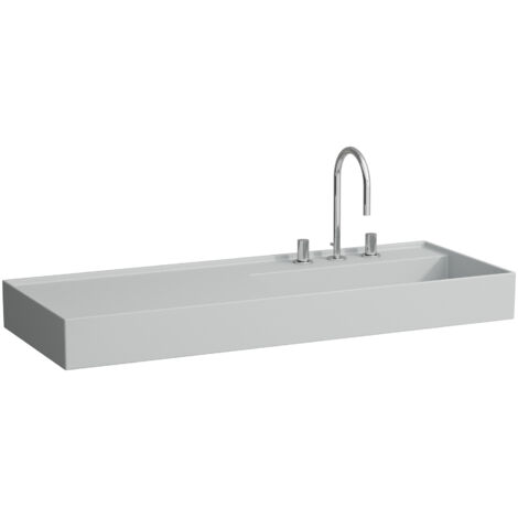 LAUFEN Kartell lavabo, encastré, tablette à gauche, 1 trou pour (1/4)