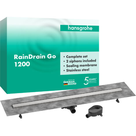 hansgrohe RainDrain Go kit complet caniveau de douche 1200, (1/5)