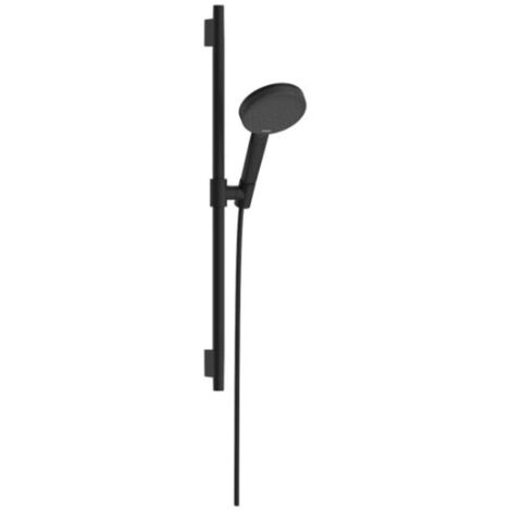 Hansgrohe Raindance Alive Select S - Set pomme de douche, barre et flexible, 3 jets, EcoSmart, noir mat 24602670